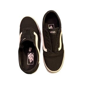 Vans Off The Wall Women’s Black & White Skate Sneakers Size 8 Style 50714